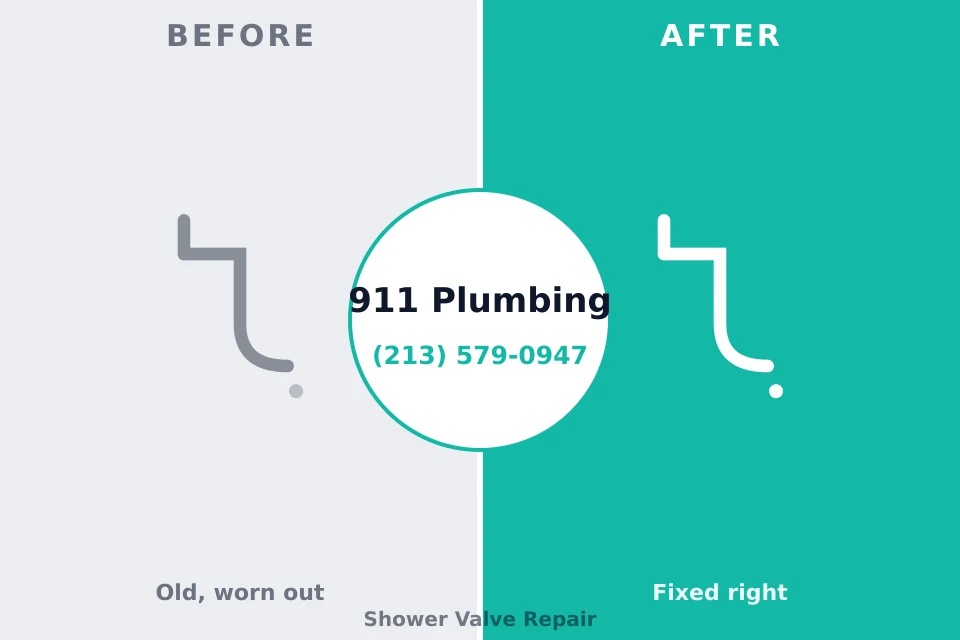 Before and after: plumbing repair Crest View Heights, NY